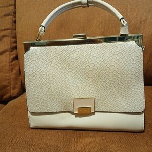 Dune London Ivory Patterned Satchel
